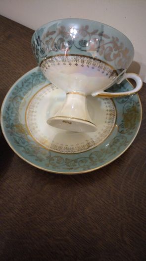 Vintage set of teacup and saucers