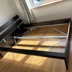 Double bed frame and bedside locker
