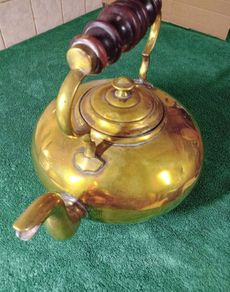 Vintage Brass Kettle & Stand
