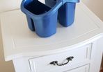 Blue Cutlery Holder/Drainer