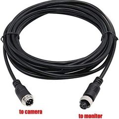 10M Car Video 4-Pin Aviation Extension Cable Waterproof Shockproof for CCTV Rearview Camera Truck Trailer Camper Bus Motorhome Vehicle Backup System