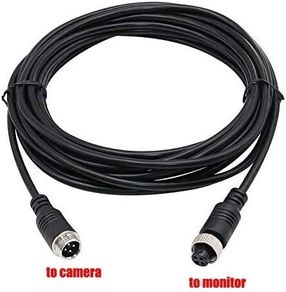 10M Car Video 4-Pin Aviation Extension Cable Waterproof Shockproof for CCTV Rearview Camera Truck Trailer Camper Bus Motorhome Vehicle Backup System