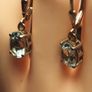 Blue Topaz Gemstone Drop Earrings (Bargain) Image 2