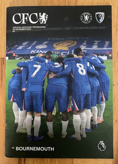 2025 Chelsea v  AFC Bournemouth - Premier League Programme