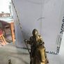 Solid Brass Figurine-medieval Knight On Horseback Is 4 Kg. Image 6