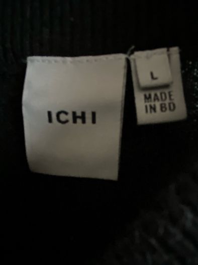Ichi ladies black jumper with pockets