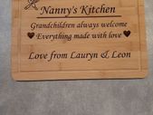 christmas present  gift, chopping board, plaque