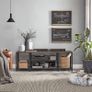 TV Shelf, Lowboard for TVs up to 65 Inches, TV Stand with 3 Levels, Open Storage Rack, Industrial Design, for Living Room, Vintage Brown/Black Image 3