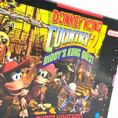 Donkey Kong Country 2 FIRST PRINT for Nintendo SNES - Boxed and Beautiful