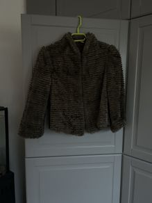 Faux fur jacket by Cynthia Vincent