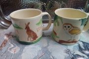 Two Cute Small Mugs