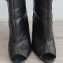 Black open toe leather Heels Image 3