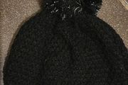 Age: 7/8 Years - Black Knitted Hat - Fully Lined