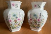 Vintage Aynsley Wild Tudor Porcelain Vases