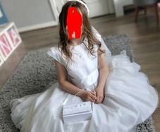 Communion dress and Shoes Veil Dressing gown