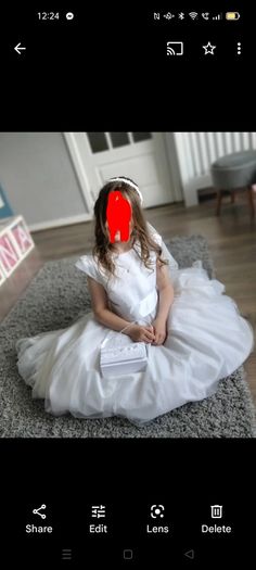Communion dress and Shoes Veil Dressing gown
