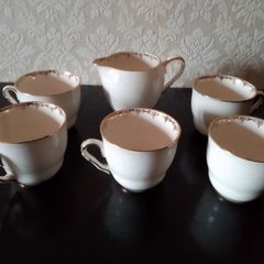 VINTAGE Arklow Pottery Cream Jug  and Coffee Cups