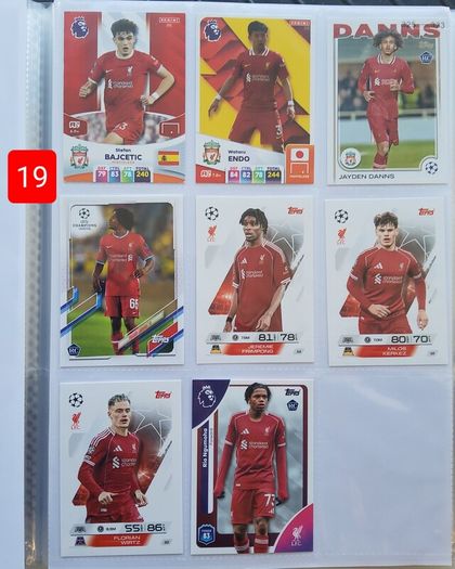 Liverpool Football Cards (116 Players)
