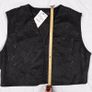 Zara Black Faux Suede Studded Waistcoat Vest Size XL Image 9