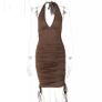 Mini Dress V neck Image 4
