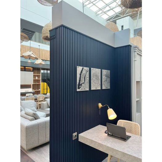 18mm MDF Wood Wall Panel London Blues 280x12.1cm