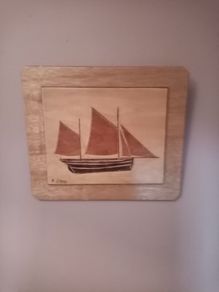 Wooden marquetry