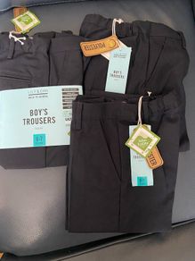 boys trousers school uniform Navy 6-7 y brand new