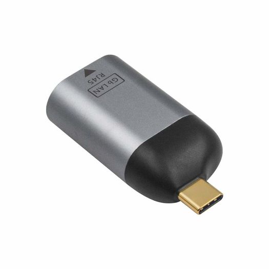 USB-C Compact External Gigabit (1000Mbps) Ethernet/Network Card Adapter Gold-Plated/Aluminum-Alloy Adapter (Brand New/Warranty)