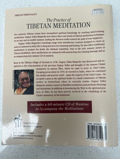 The Practice Of Tibetan Meditation Mantras Book and CD
