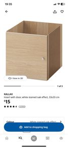 2 x KALLAX Insert with door