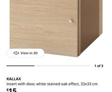 2 x KALLAX Insert with door