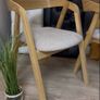 Set 4 oak chairs skandinavian style Image 3
