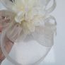Ivory fascinator - Free Size Image 2
