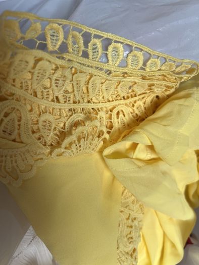 Yellow Cold shoulder Top BNWT