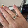 Green Amethyst ring - size 7 Image 5