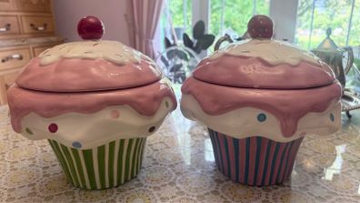 Large Cupcake Cookie Jar