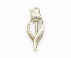 Vintage Rose Flower 925 Sterling Silver Pendant