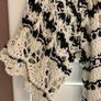 ZARA Black & White Crochet Knit Mini Dress - Size 6 Image 5