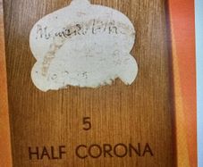 Ritmeester 5 Half Corona Wooden Box