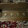 Old coat rack with brass hooks, large and heavy Image 4
