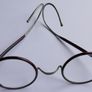 Vintage Antique Round Eye Glasses in original case Image 5