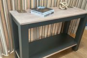 Solid oak console / hall table