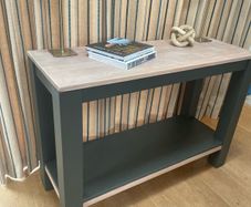 Solid oak console / hall table