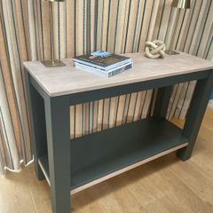 Solid oak console / hall table
