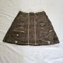 The Kooples Jeans Mini Green Cargo Skirt Image 2