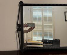 Black Cast Iron Mirror