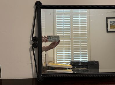 Black Cast Iron Mirror