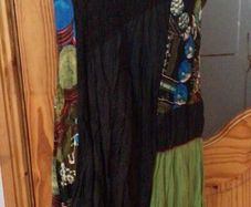 Ladies Boho Black Multicoloured stylish dress XL 16/18 includes Postage