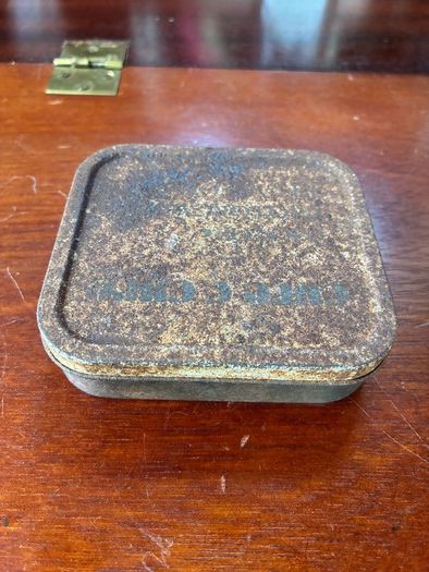 Antique tin box