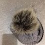 Grey Bobble Beanie Image 3